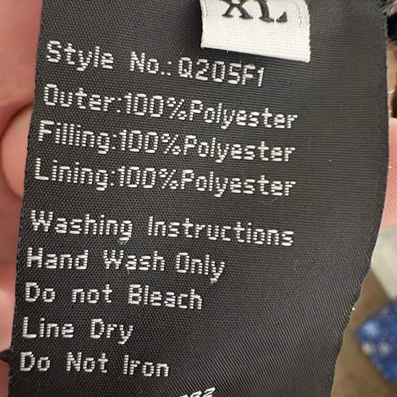 Elle Brown Puffer Jacket with Hood Size XL - Picture 5 of 5